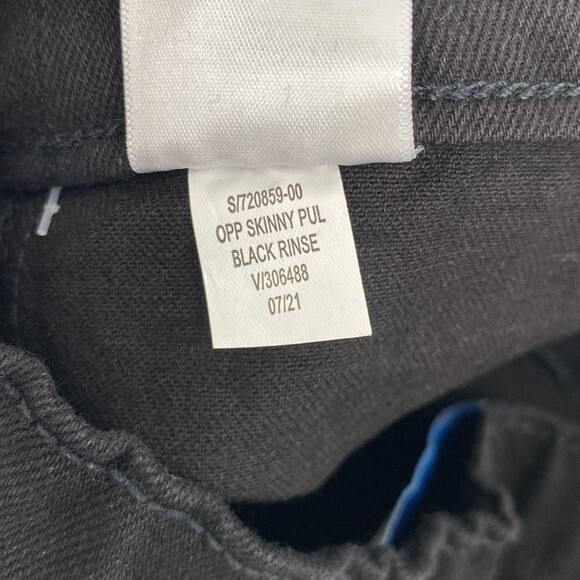 Old Navy Stretch Built-In Tough Skinny Denim Jeans Black Size XL 14-16 Plus - Picture 8 of 8